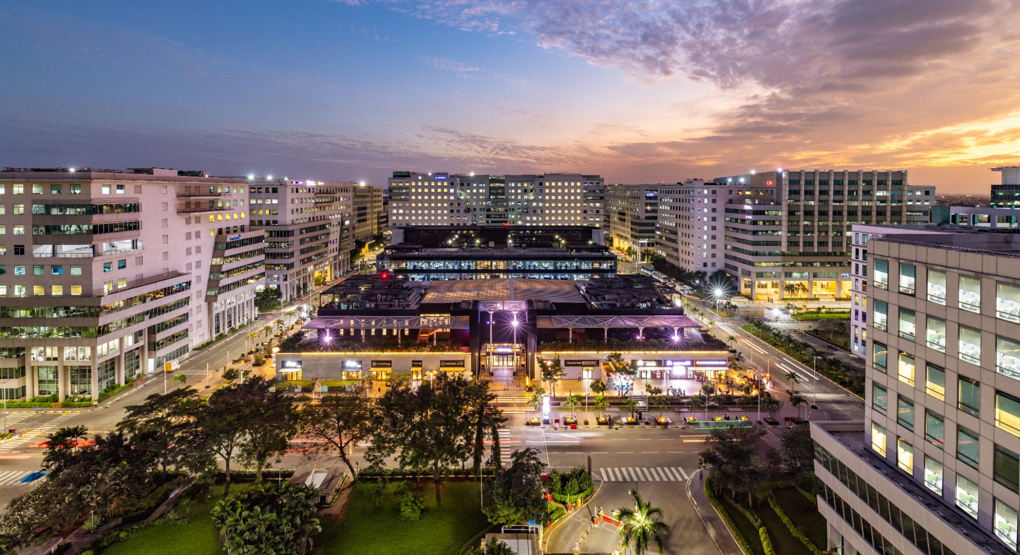 DLF Cybercity Chennai at sunset, photographed by Parwez K